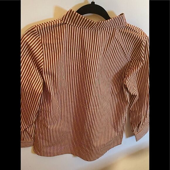 🛍ROMIMONA Women’s Striped Snap Up Long Sleeve Shirts Sizes : Various - Picture 2 of 12